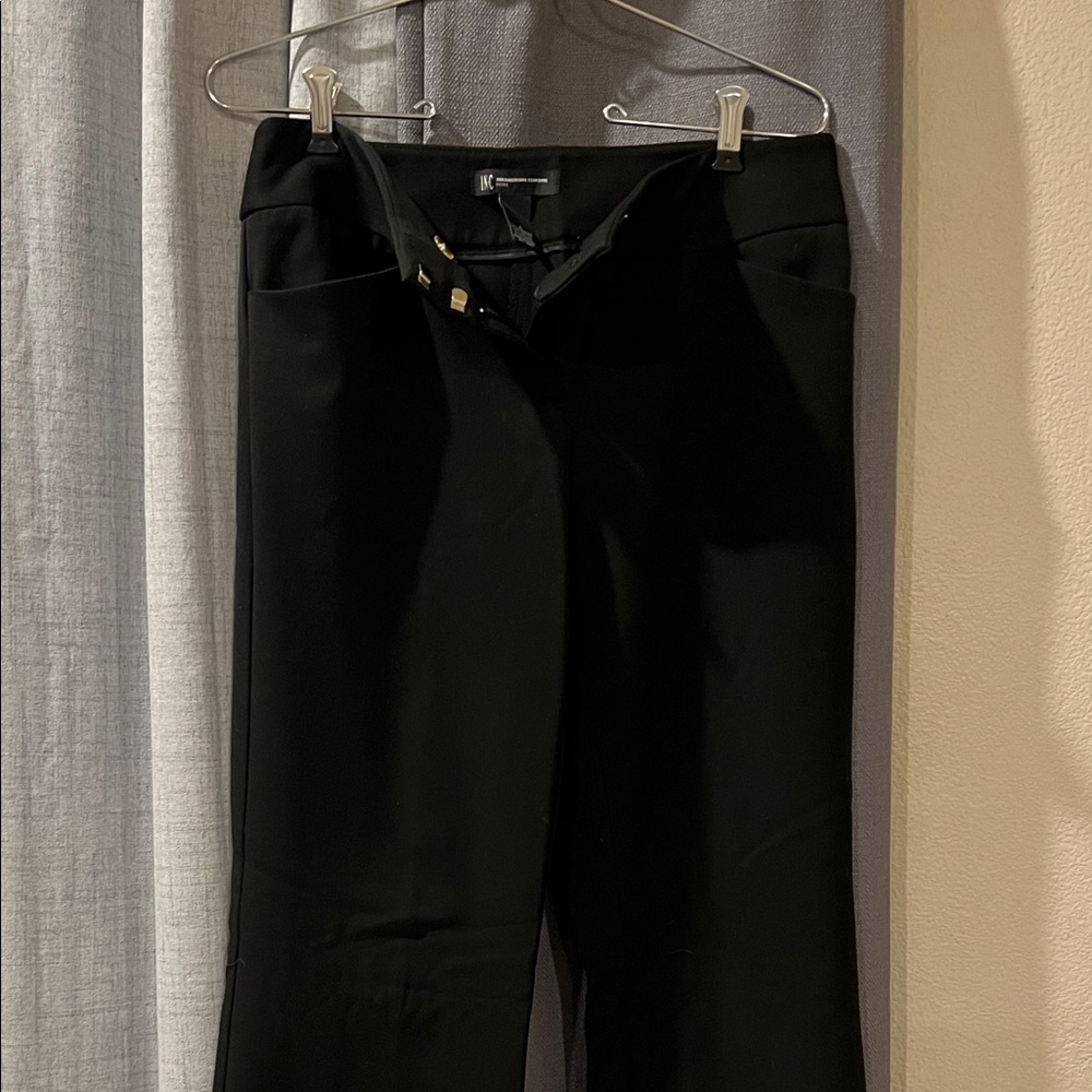 INC International Concepts Black Boot Cut Pants
